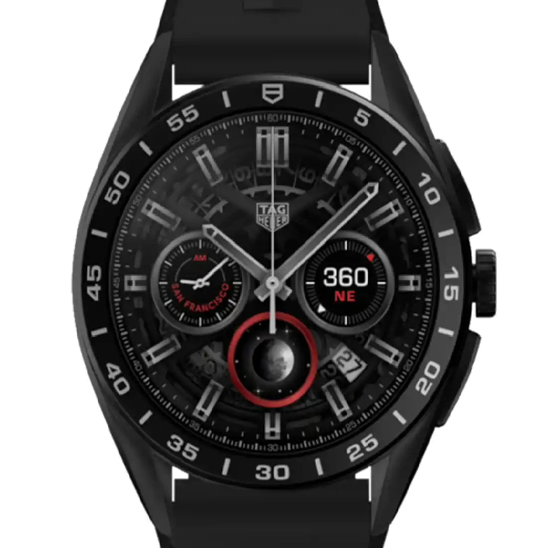 TAG Heuer Connected Quartz Zwart 45 mm