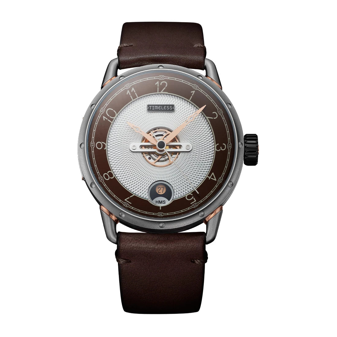 Zeitlose Uhr HMS 003 Automatik Braun ,5 mm