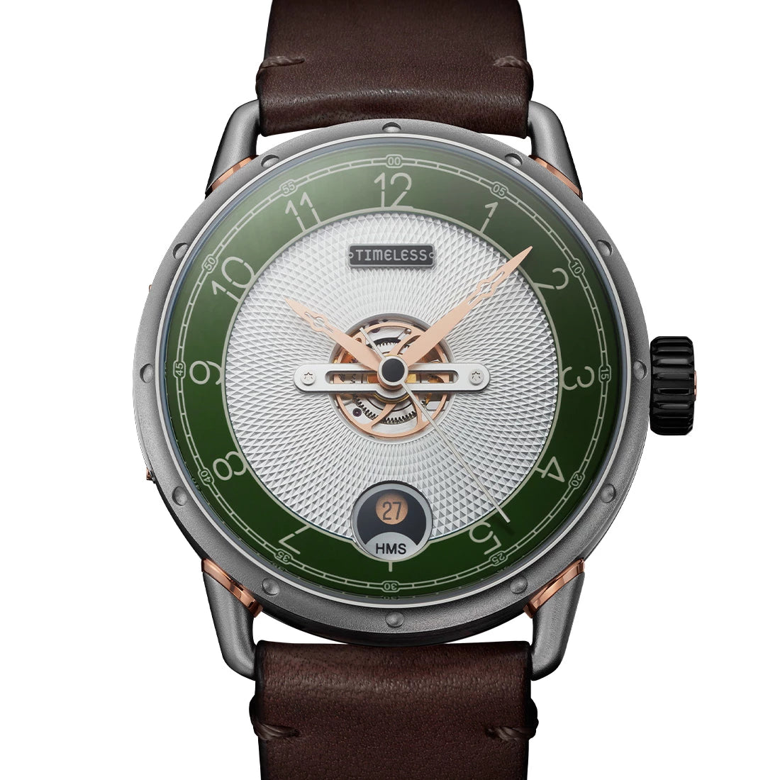 Zeitlose Uhr HMS 003 Automatik Grün ,5 mm