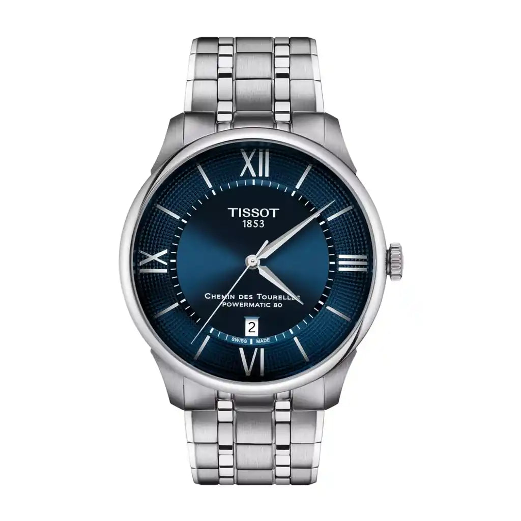 Montre Tissot Classic Dream T139.407.11.048.00, cadran bleu, acier inoxydable, 42 mm