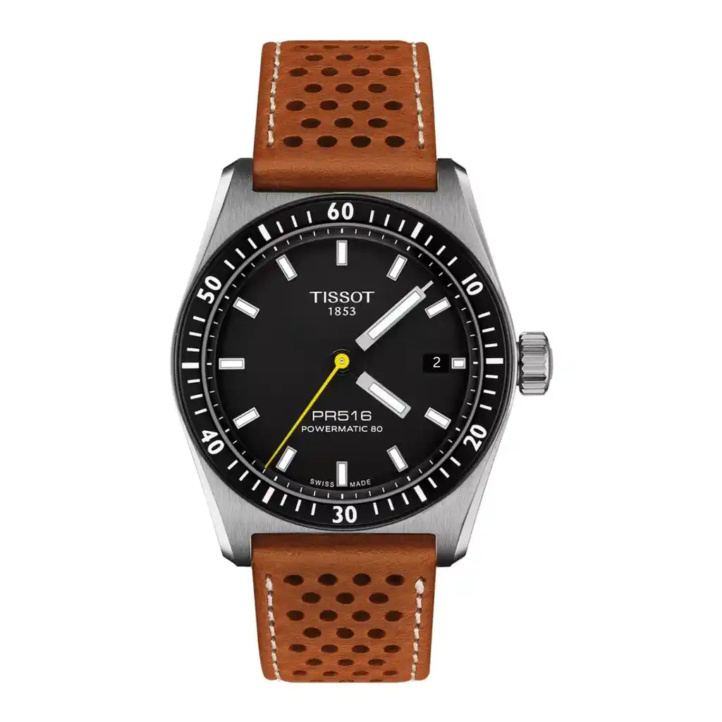 Tissot PR 516 T149.407.16.051.00 Uhr mit Schwarz , Edelstahl, 38 mm