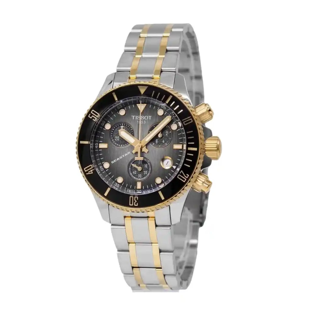 Tissot Seastar T120.217.22.061.00 Black Dial Stainless steel 38mm Watch