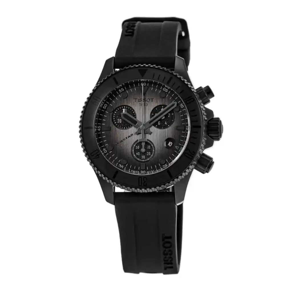 Tissot Seastar T120.217.37.061.00 – Uhr mit Schwarz , Edelstahlgehäuse mit PVD-Beschichtung, 28 mm