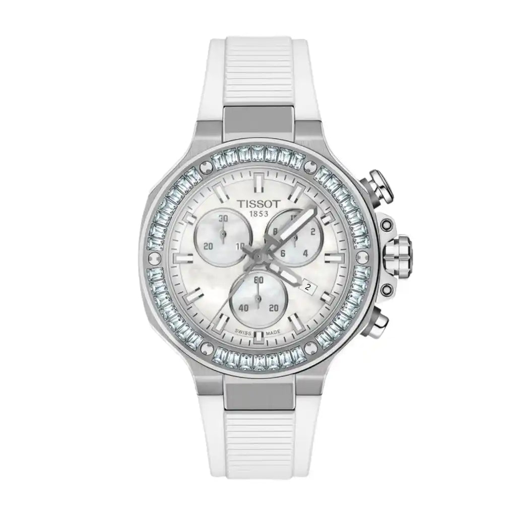 Tissot T-Race T141.817.97.111.00 Uhr mit Perlmutt , Edelstahl, 38 mm