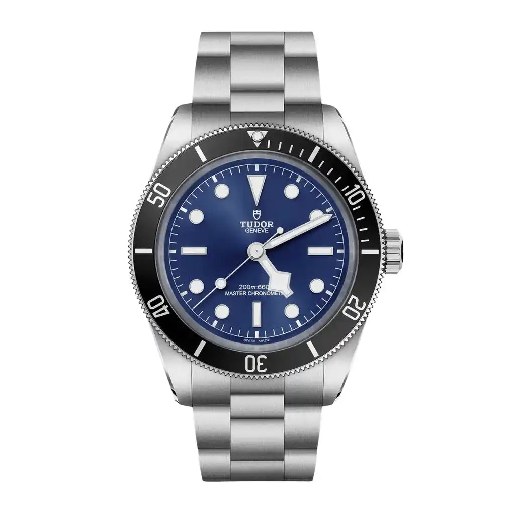 Tudor Schwarz M7943A1A0NU-0001 Uhr mit blauem Zifferblatt, Edelstahl, 43 mm