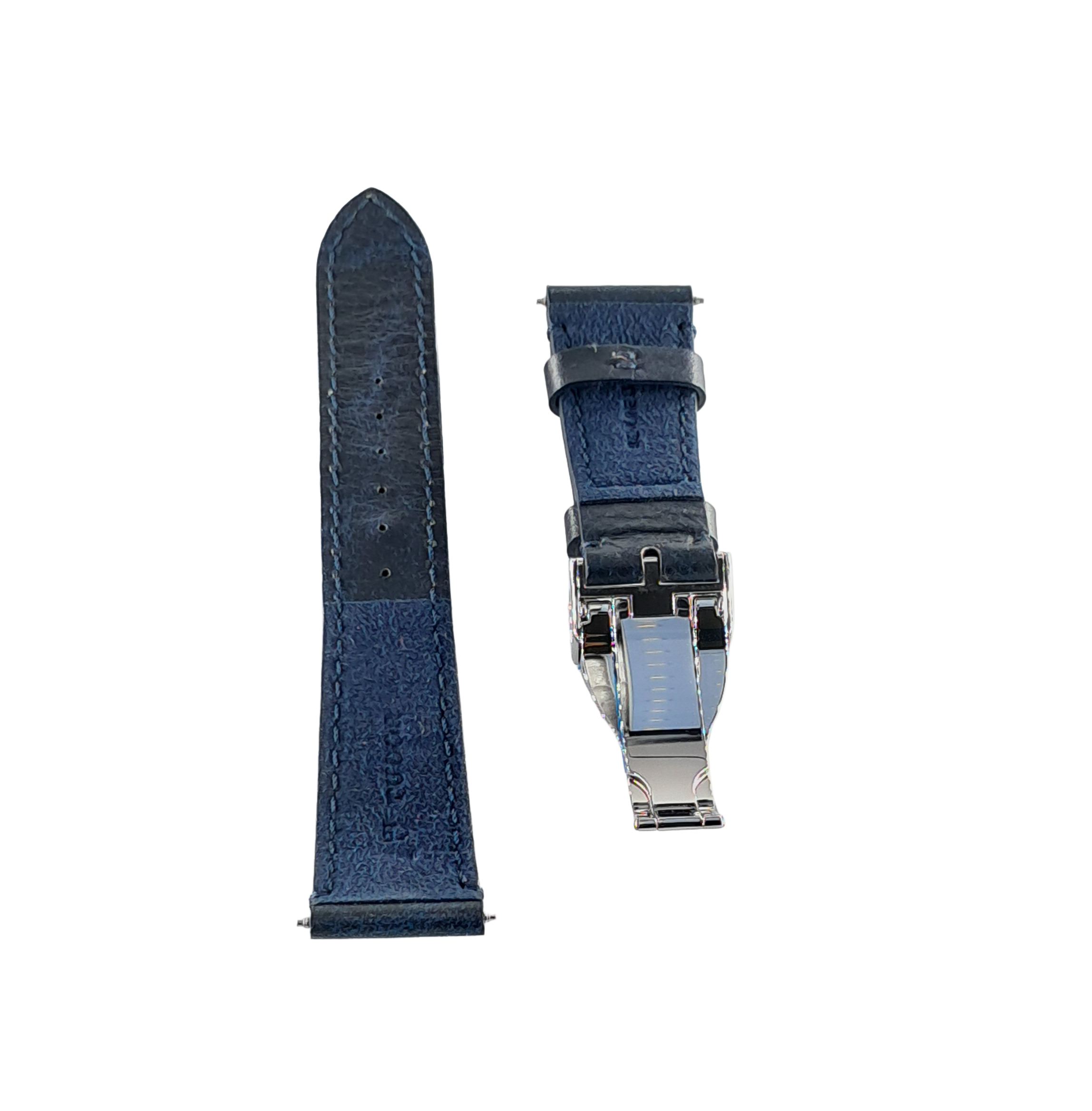 Original Tudor Black Bay Blue Leather Strap with Clasp