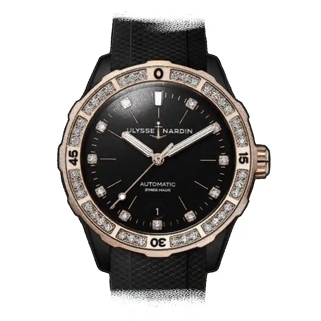 Ulysse Nardin Ulysse Nardin Diver Automatic Zwart 39 mm
