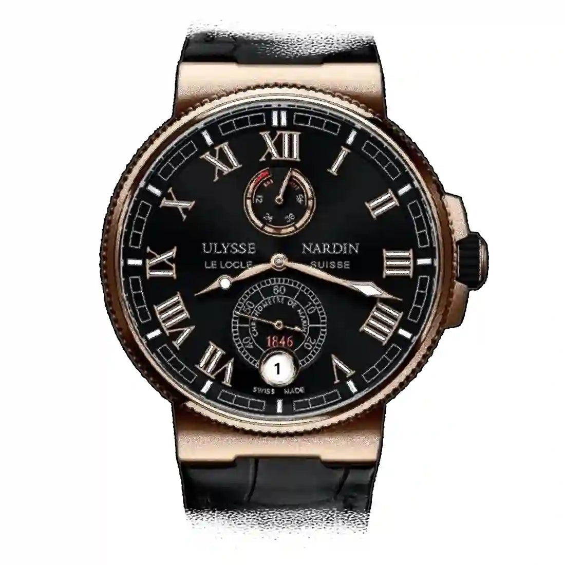 Ulysse Nardin Ulysse Nardin Marine Automatic Zwart 43 mm