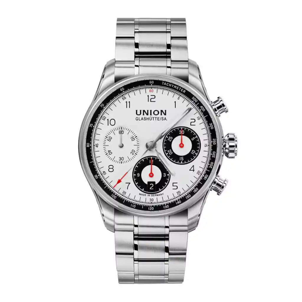 Union Glashütte Belisar D009.227.11.012.00 – 40mm mit Weiß und Edelstahlgehäuse ( 40mm )