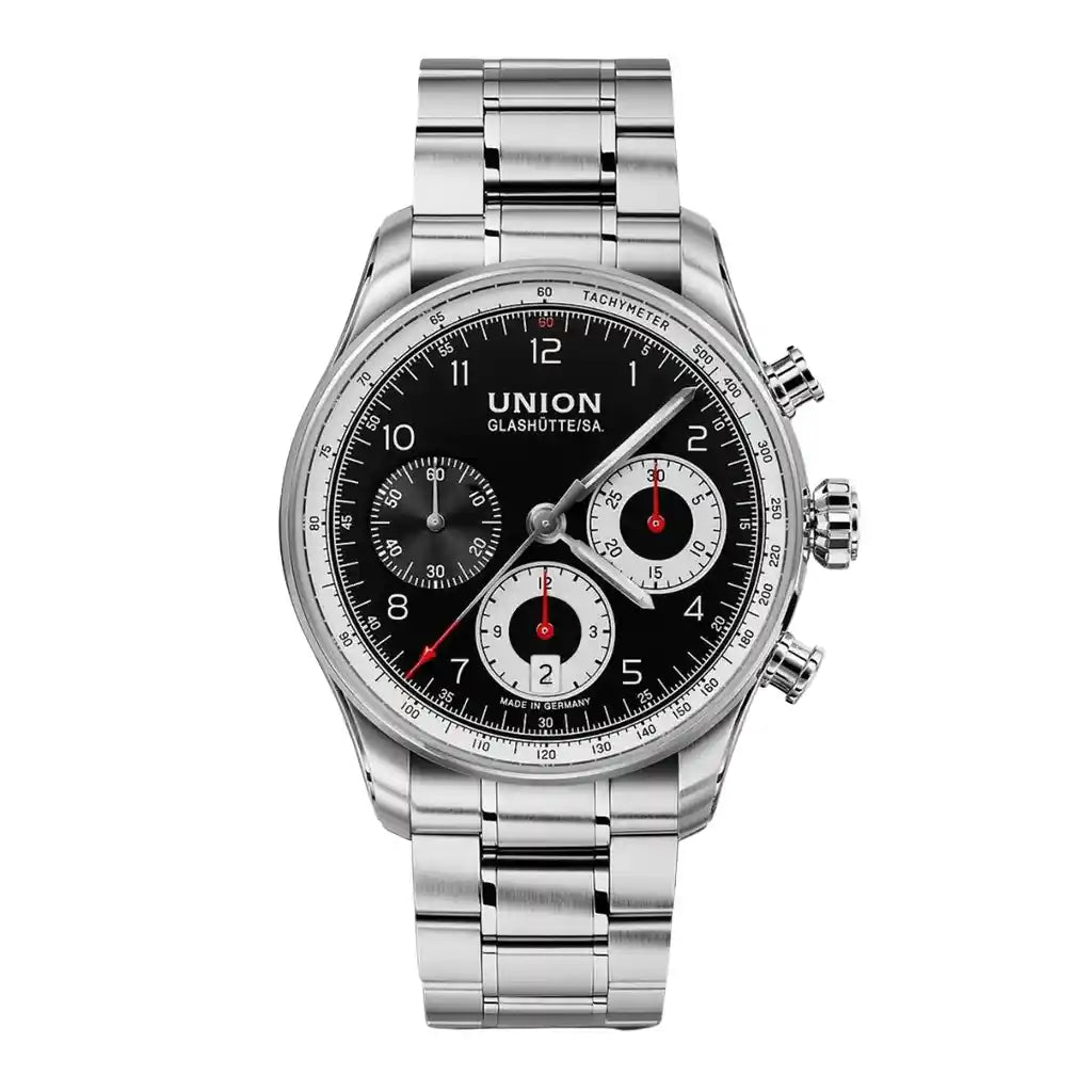 Union Glashütte Belisar D009.227.11.052.00 – 40mm mit Schwarz und Edelstahlgehäuse, 40mm