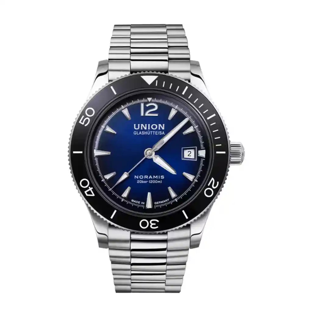 Union Glashütte Noramis D012.907.11.047.02 – Uhr mit blauem Zifferblatt, Edelstahl, 42 mm