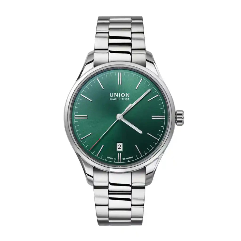 Union Glashütte Viro D017.407.11.091.00 – 39mm mit Grün , Edelstahl, 39mm