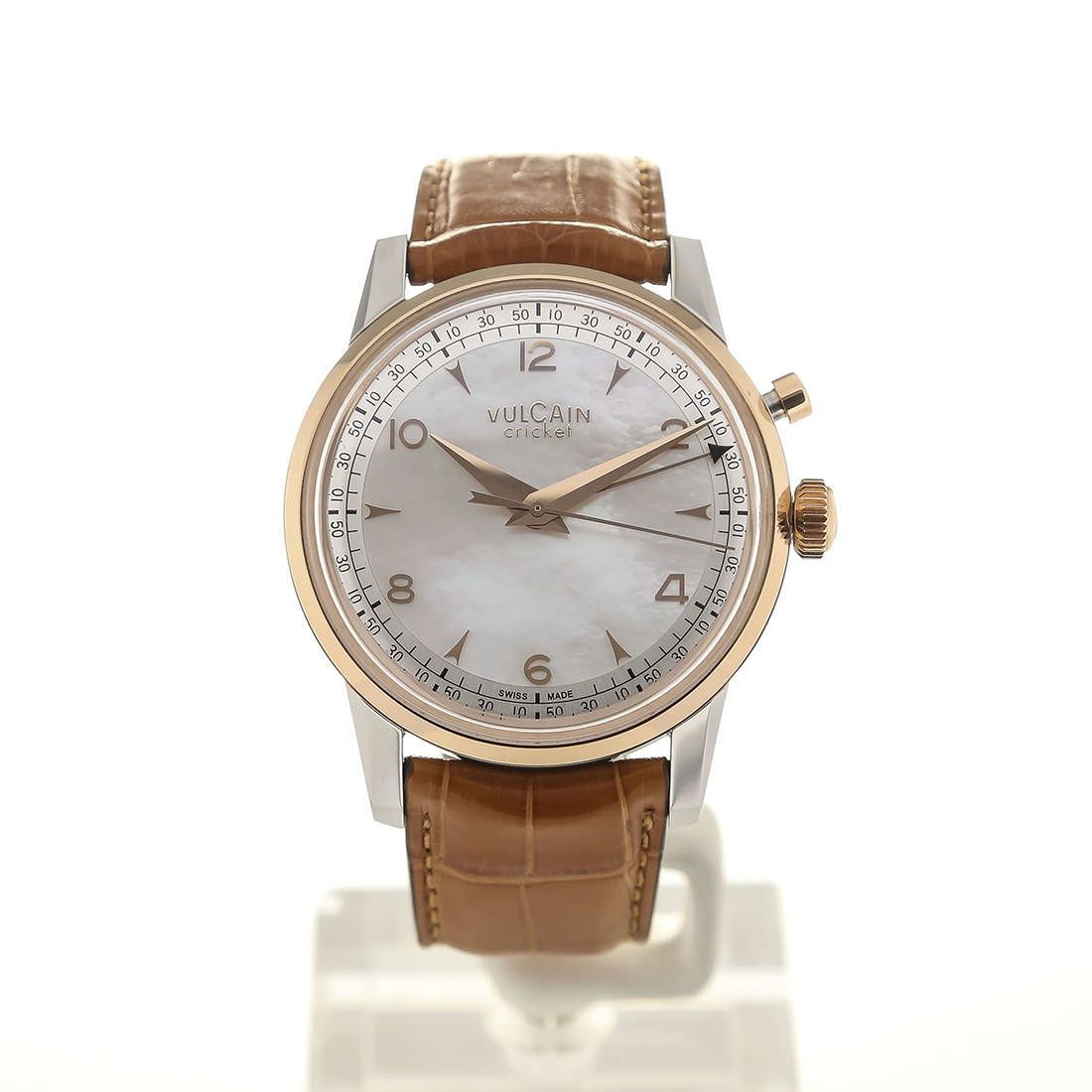 Vulcain 50S Presidents Handaufzug Perlmutt