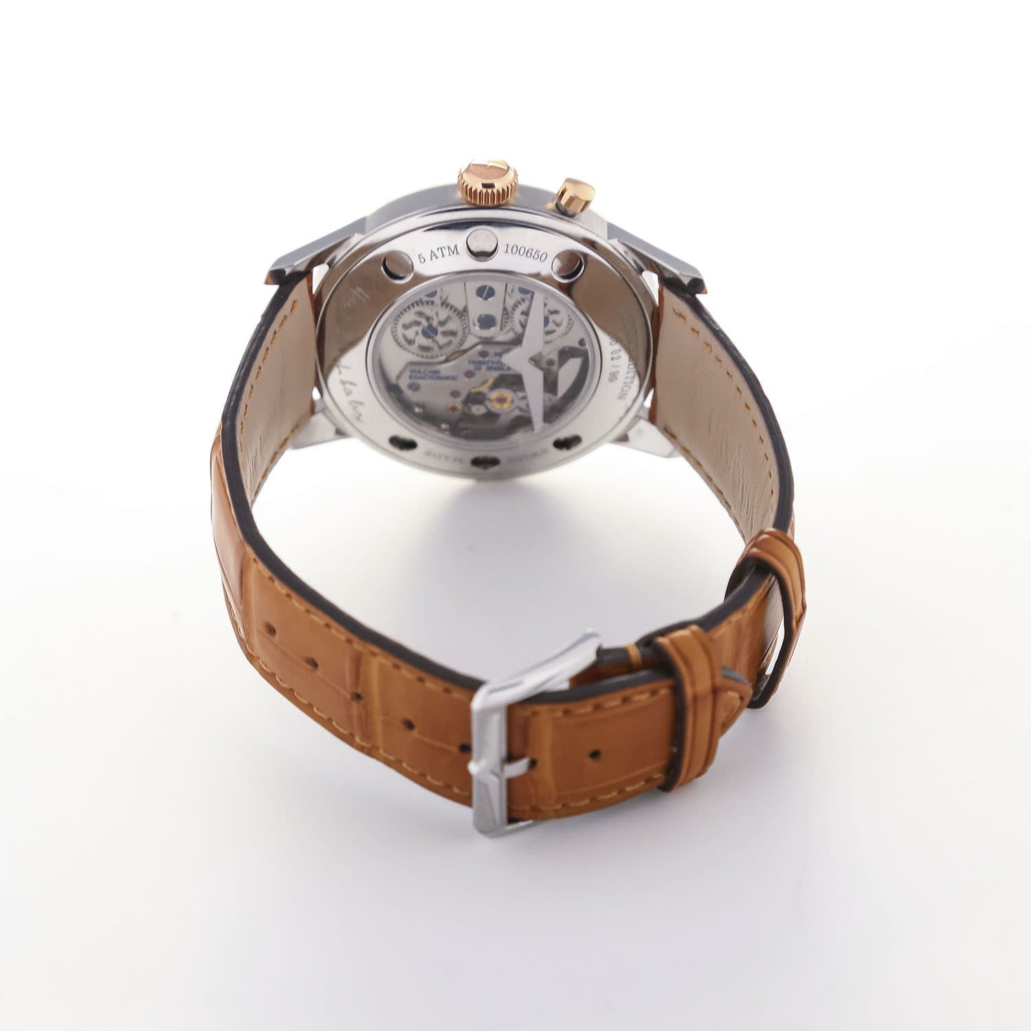 Vulcain 50S Presidents Handaufzug Perlmutt