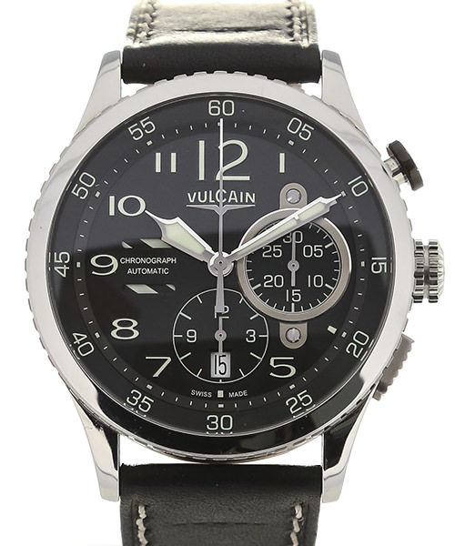 Vulcain Aviator Automatic Black 44mm