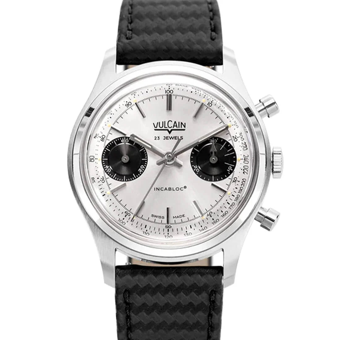 Vulcain Chronograaf met handopwinding, zilver, 38 mm