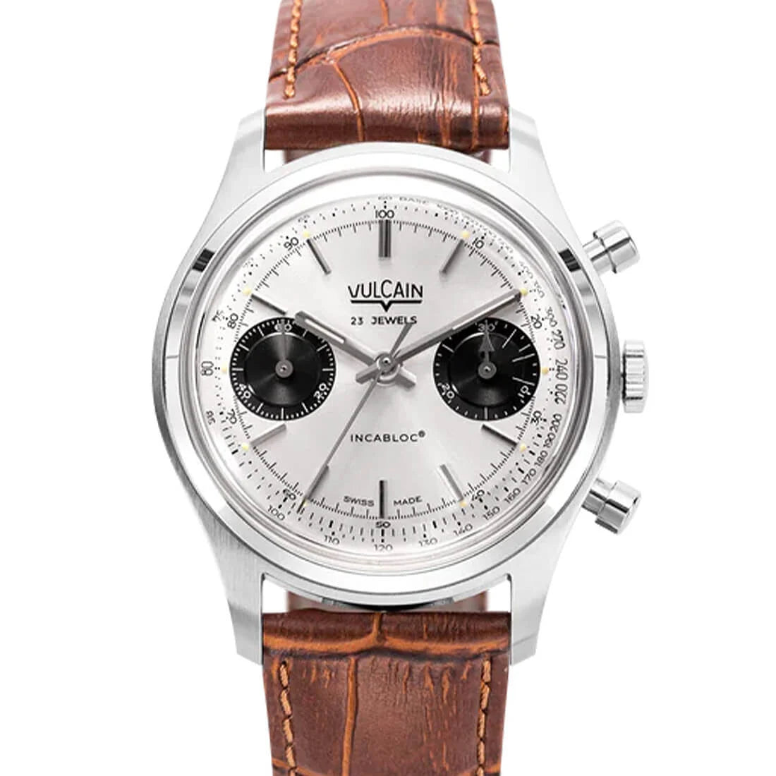 Vulcain Chronograph Manual Winding Silver 38mm