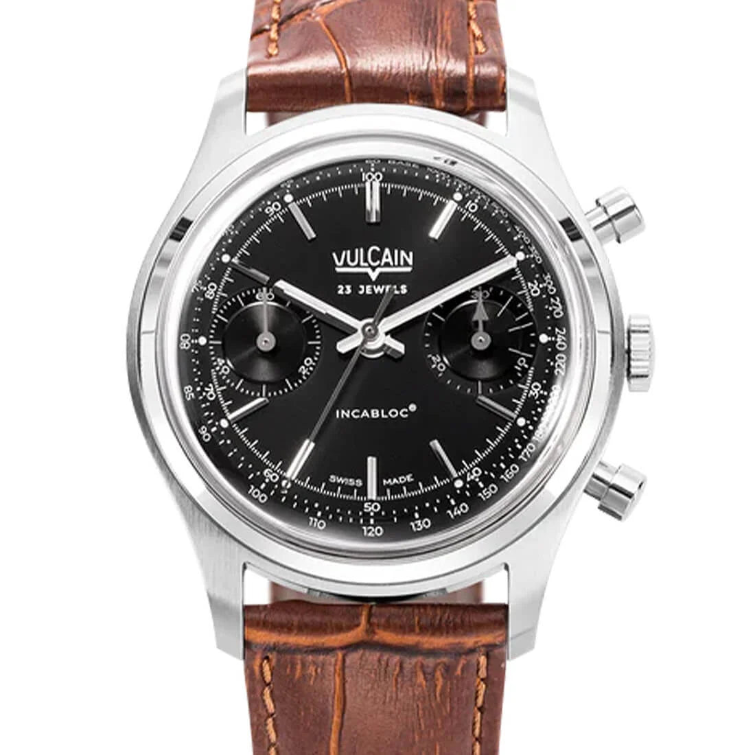 Vulcain Chronograph Manual Winding Black 38mm