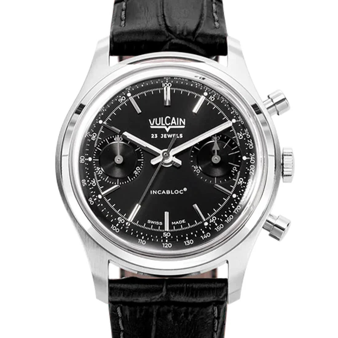 Vulcain Chronograph Manual Winding Black 38mm