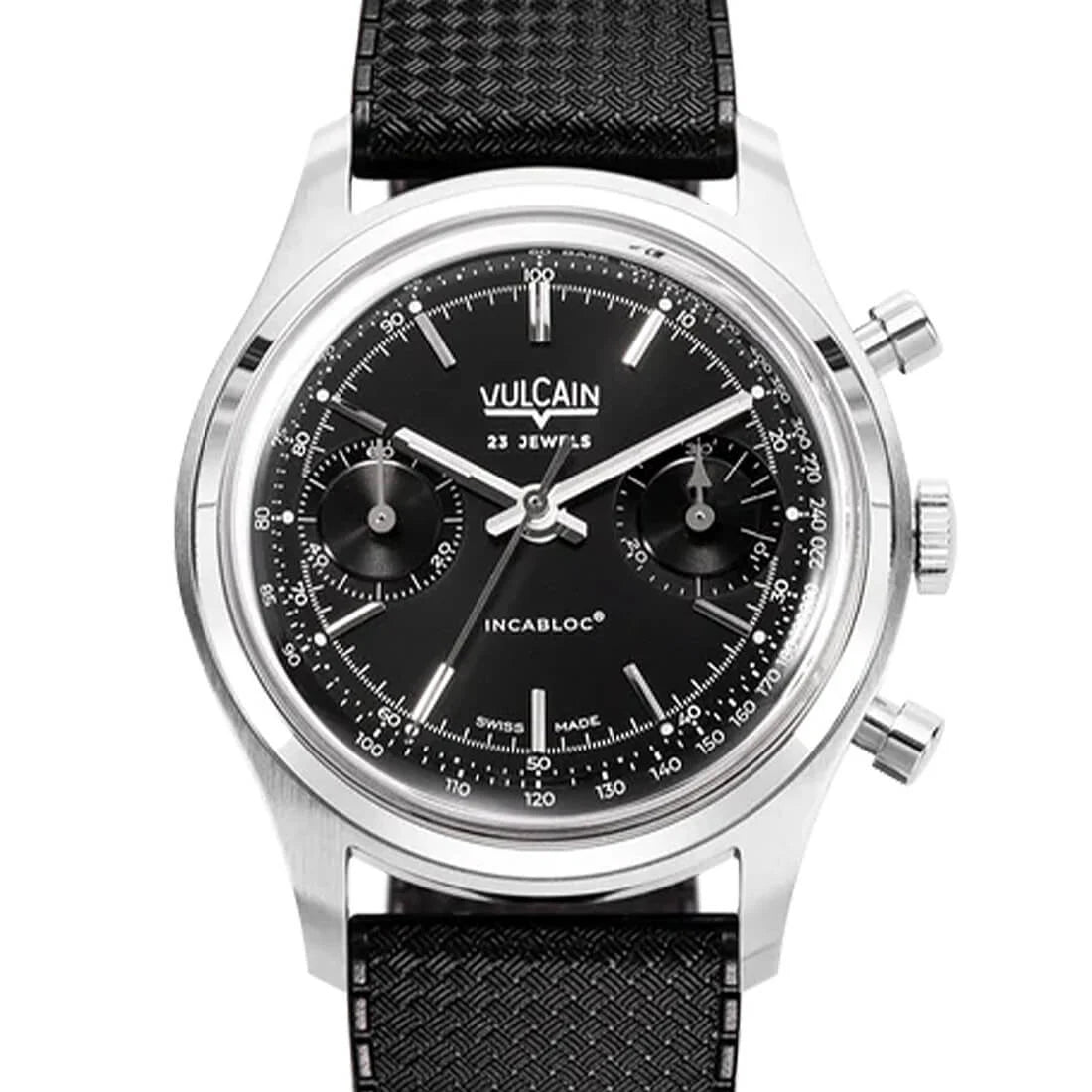 Vulcain Chronograph Manual Winding Black 38mm