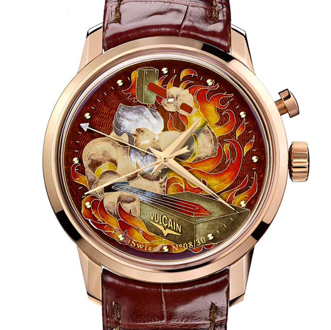 Vulcain Cloisonné Automatique Multicolore