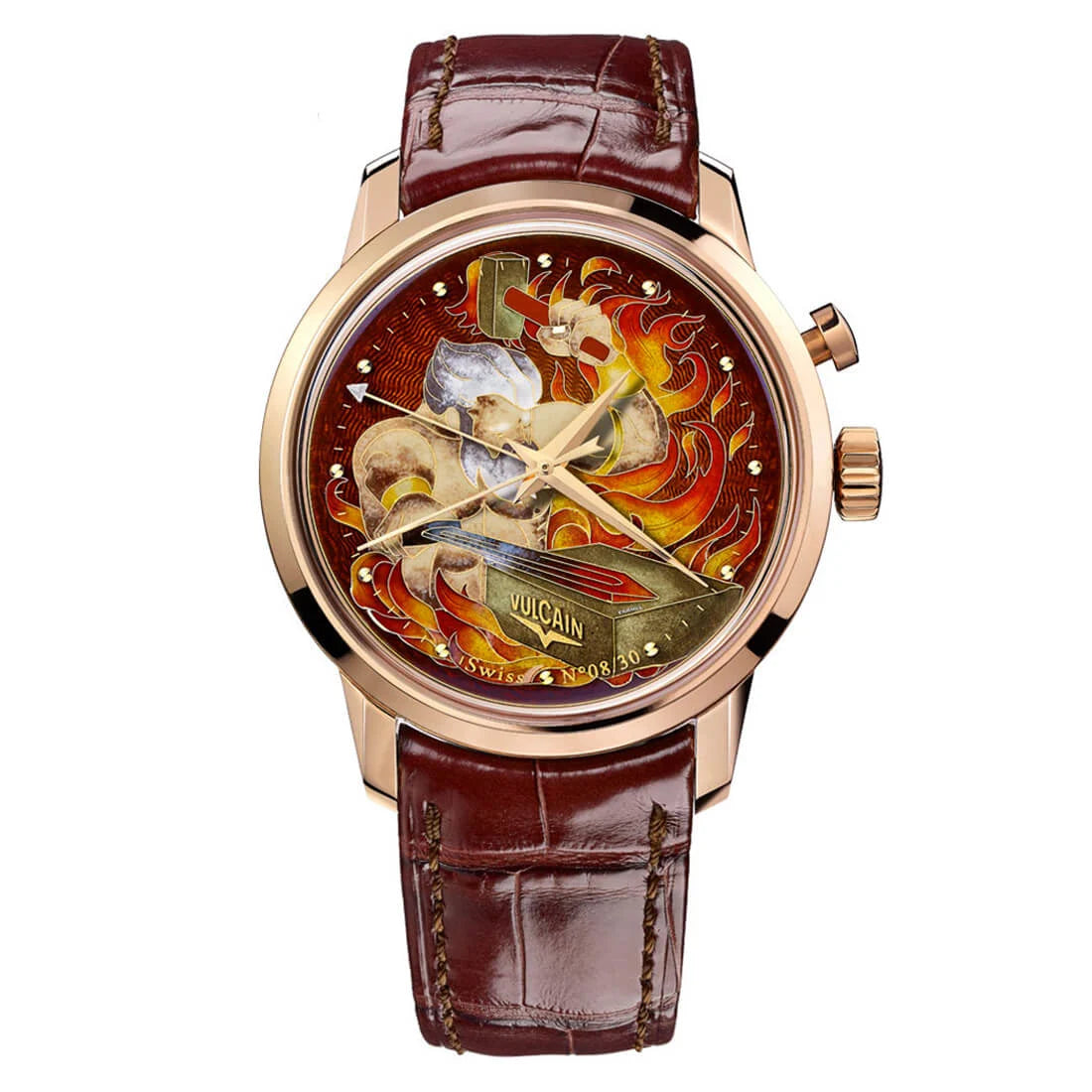 Vulcain Cloisonné Automatique Multicolore