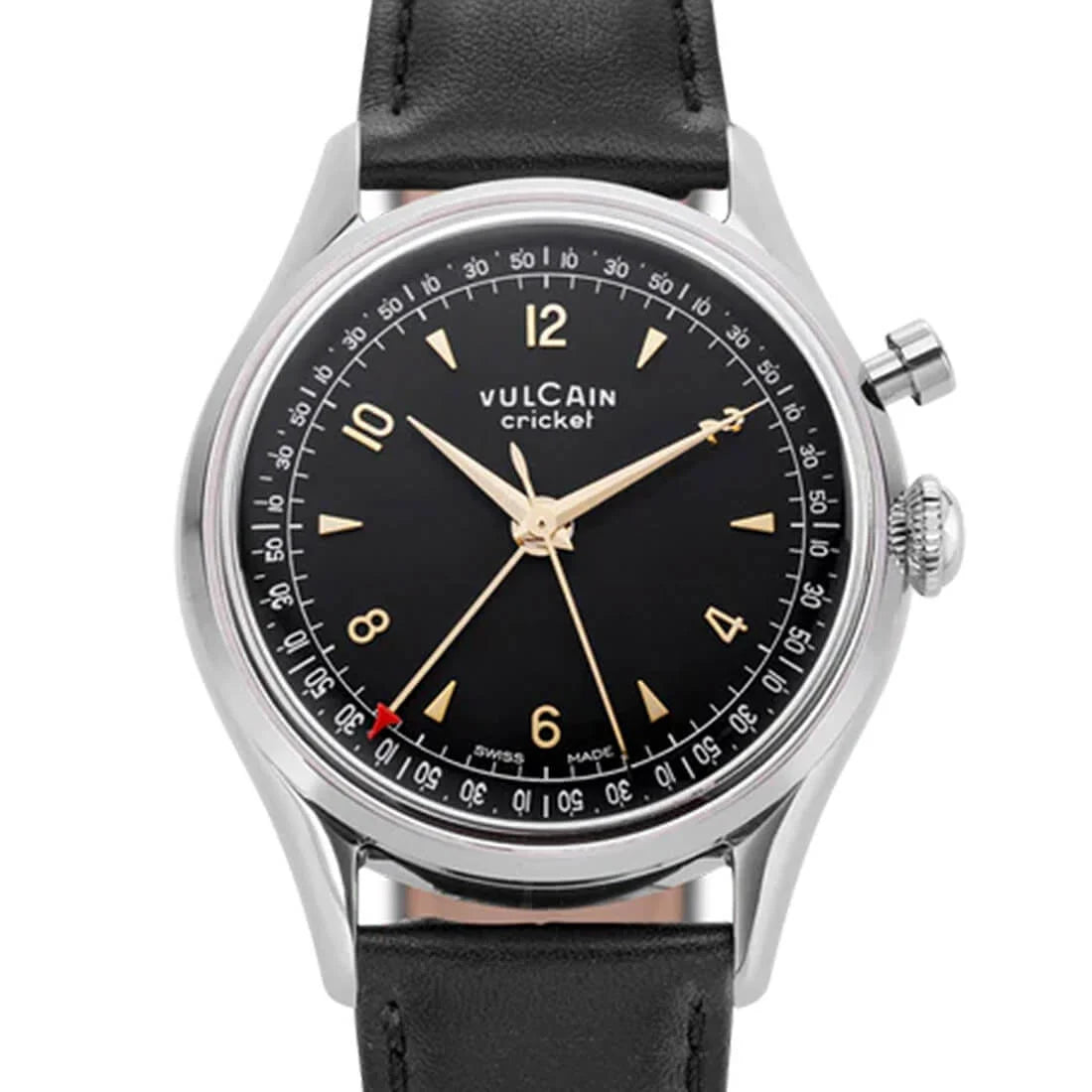 Vulcain Cricket Remontage Manuel Noir 39 mm
