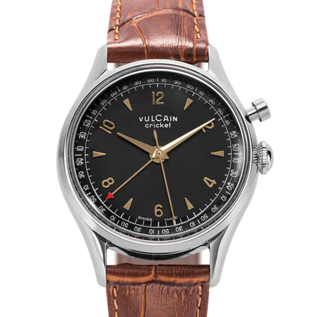Vulcain Cricket Remontage Manuel Noir 39 mm