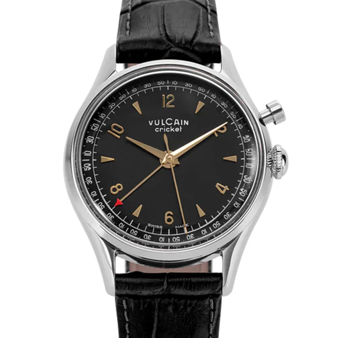 Vulcain Cricket Remontage Manuel Noir 39 mm