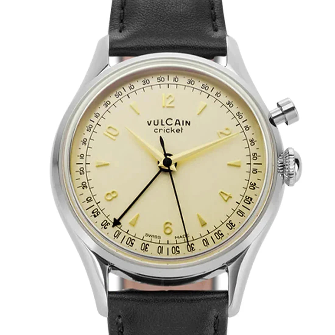 Vulcain Cricket Remontage Manuel Beige