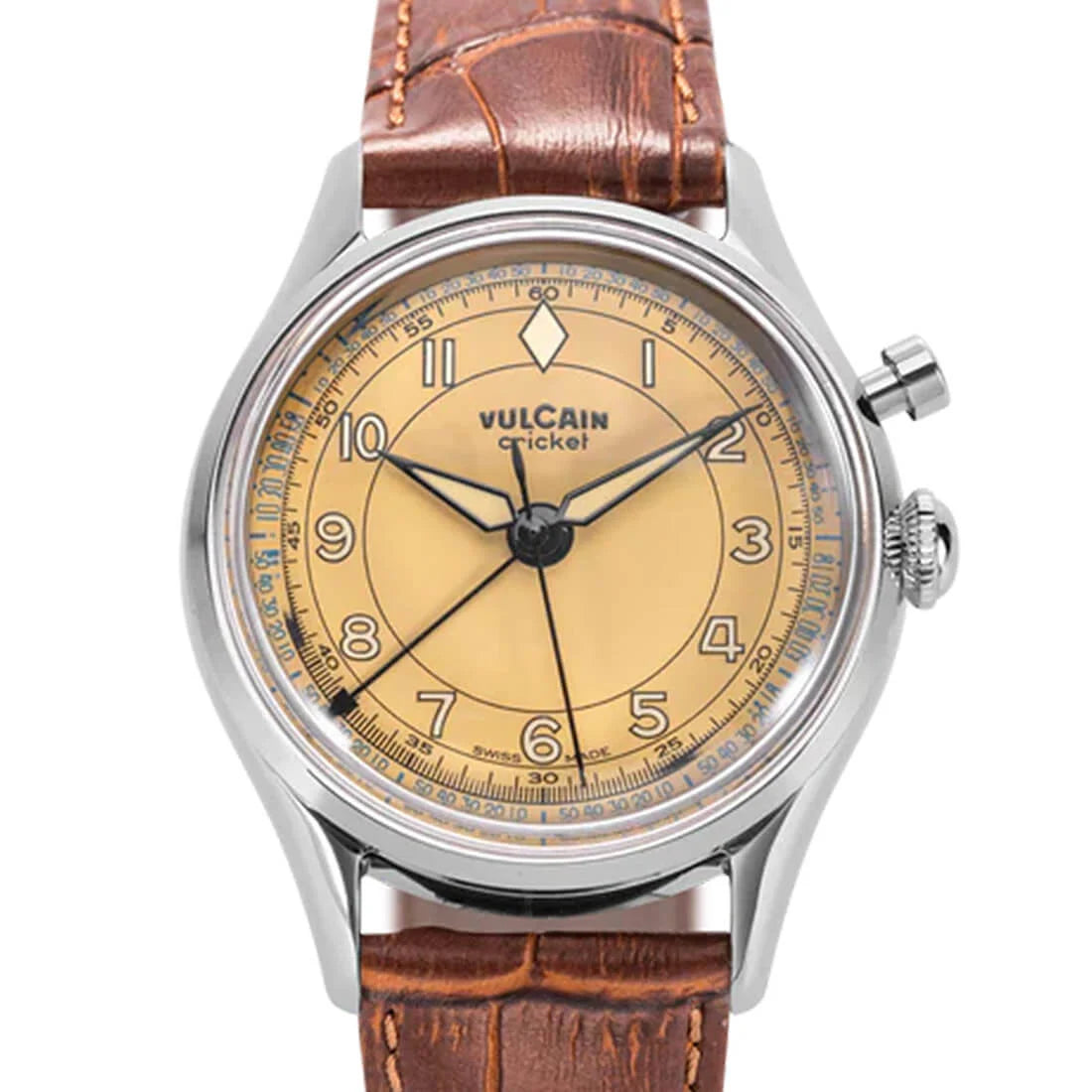 Vulcain Cricket Manual Winding Brown Khaki 39mm