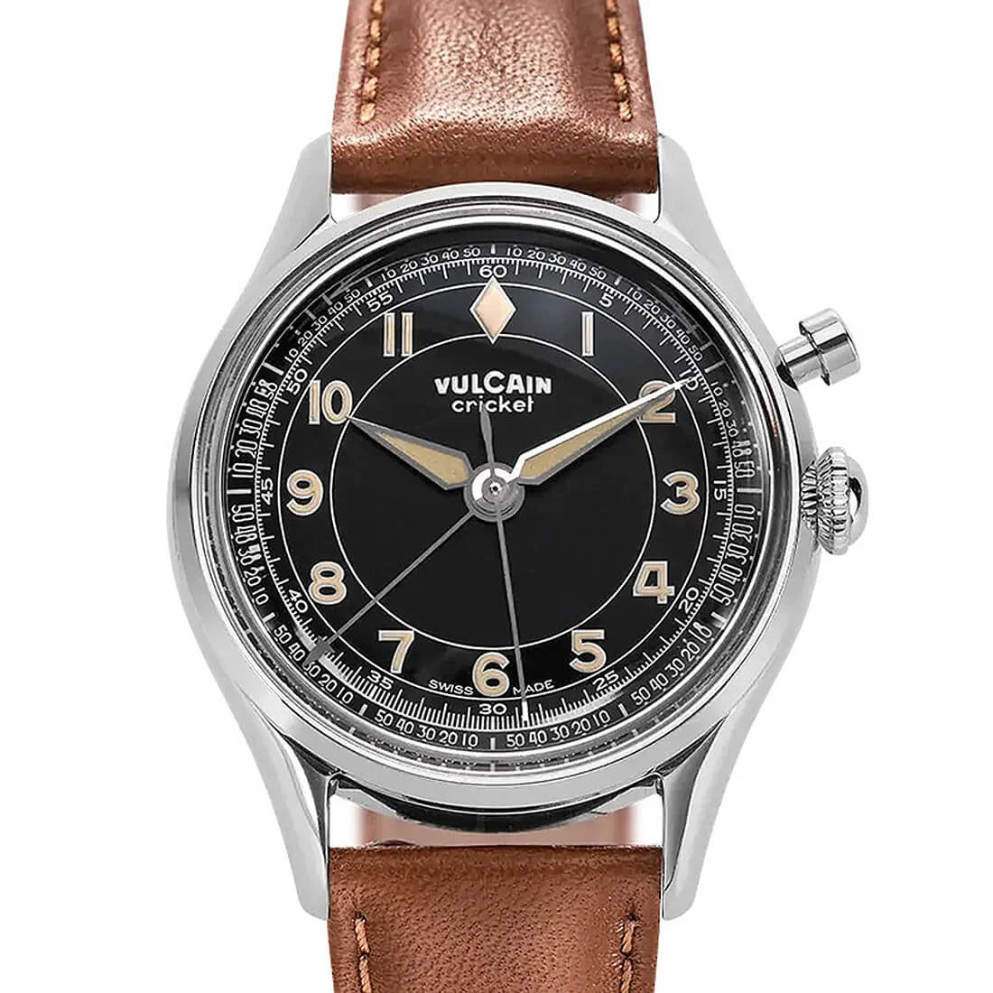 Vulcain Cricket Remontage Manuel Noir