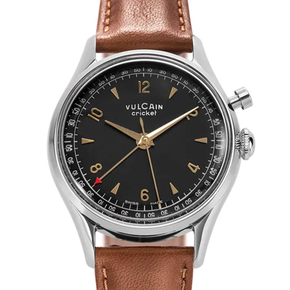 Vulcain Cricket Remontage Manuel Noir 36 mm