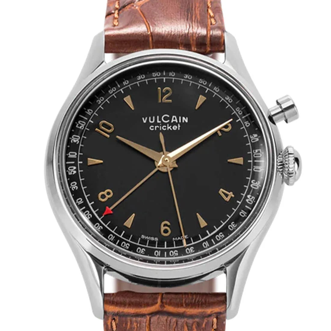 Vulcain Cricket Remontage Manuel Noir 36 mm