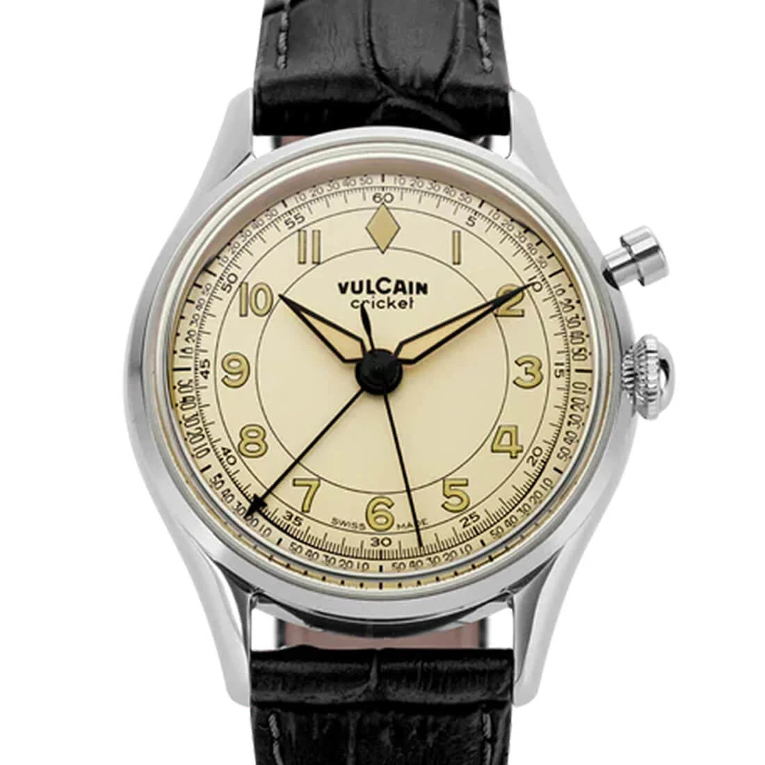 Vulcain Cricket Handaufzug Eierschale