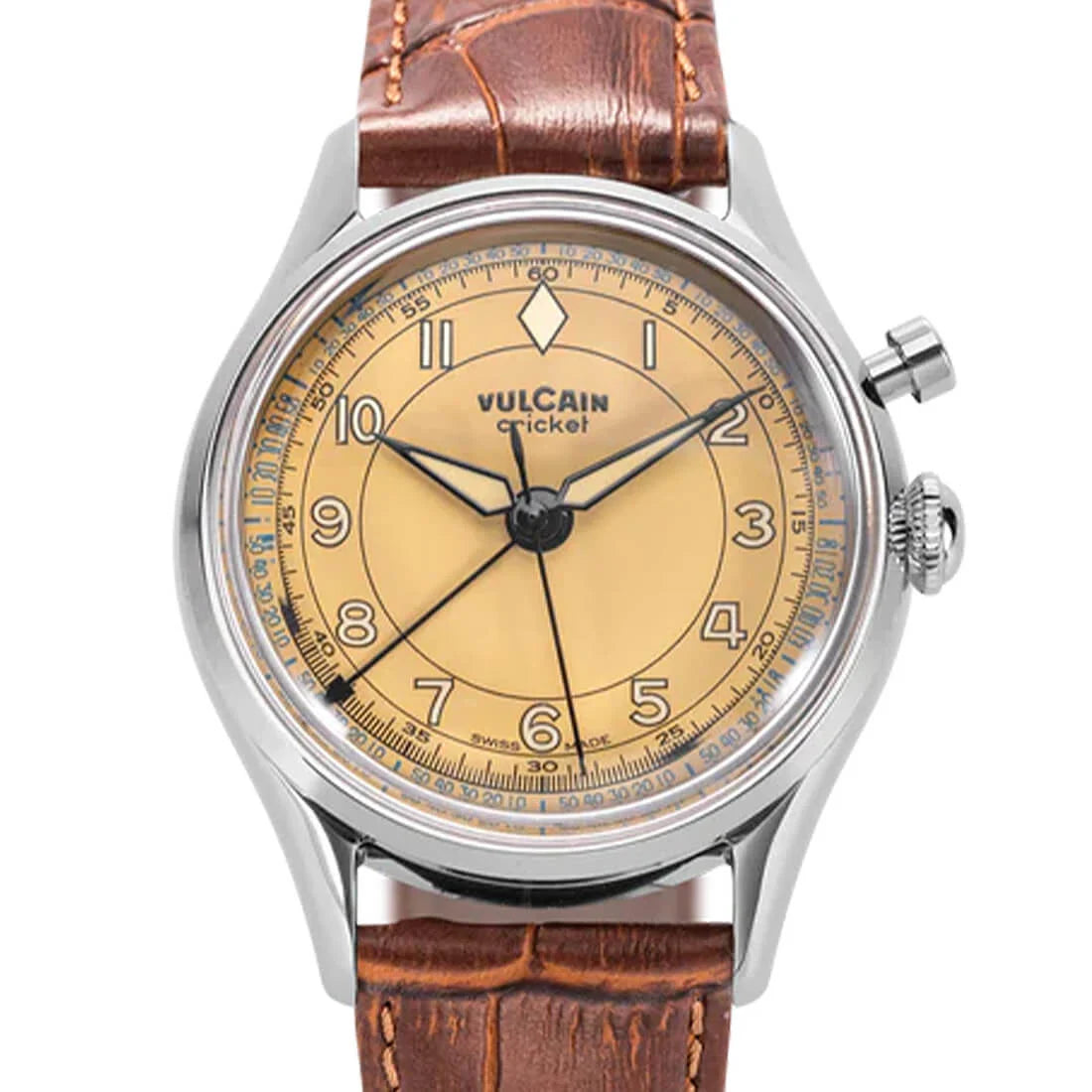 Vulcain Cricket Manual Winding Brown Khaki 36mm