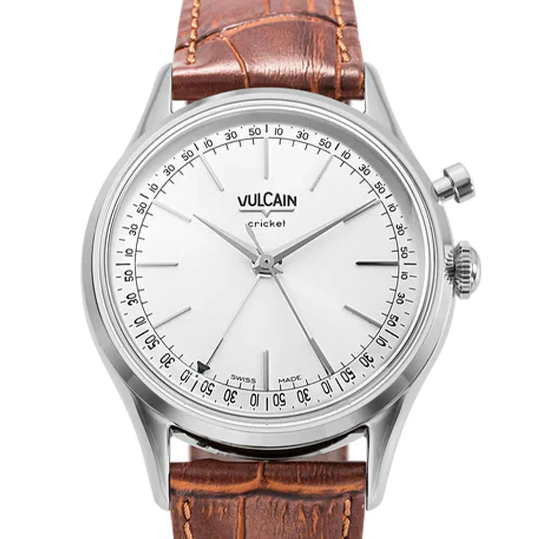 Vulcain Cricket met handopwinding, zilver, 39 mm