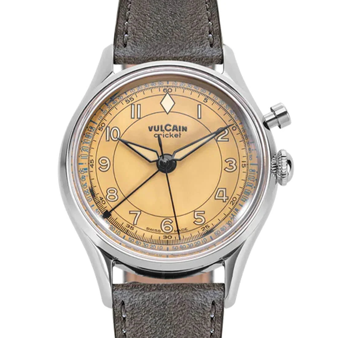 Vulcain Cricket Manual Winding Brown Khaki 39mm