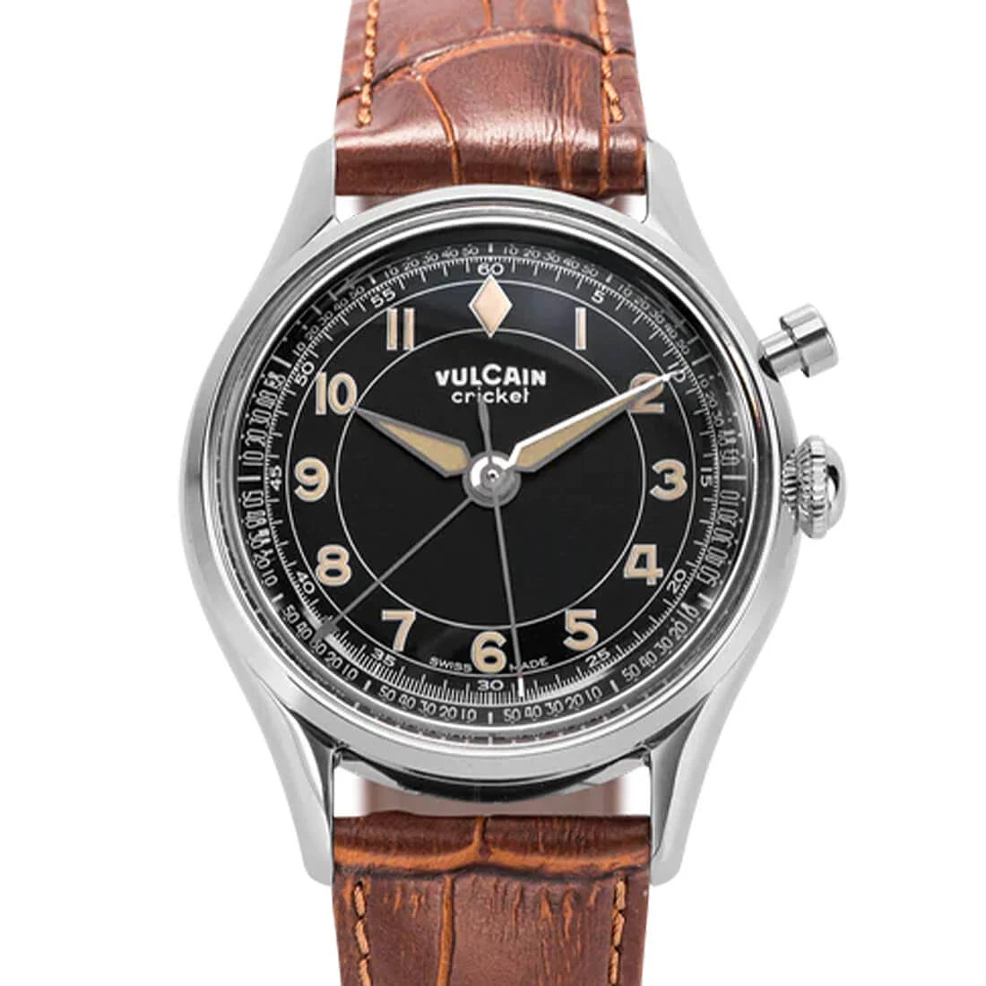 Vulcain Cricket Remontage Manuel Noir