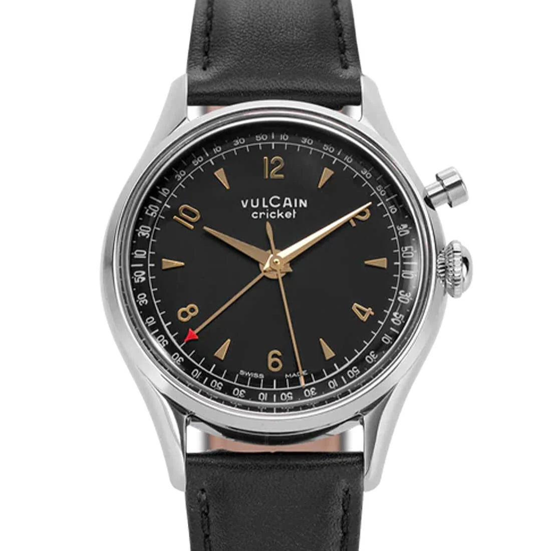 Vulcain Cricket Remontage Manuel Noir 36 mm