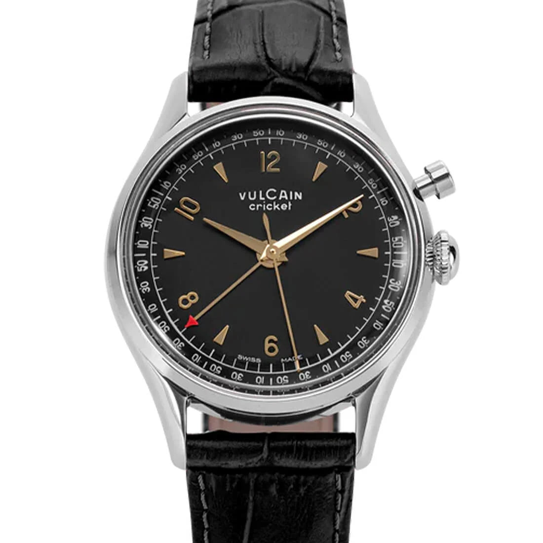 Vulcain Cricket Remontage Manuel Noir 36 mm