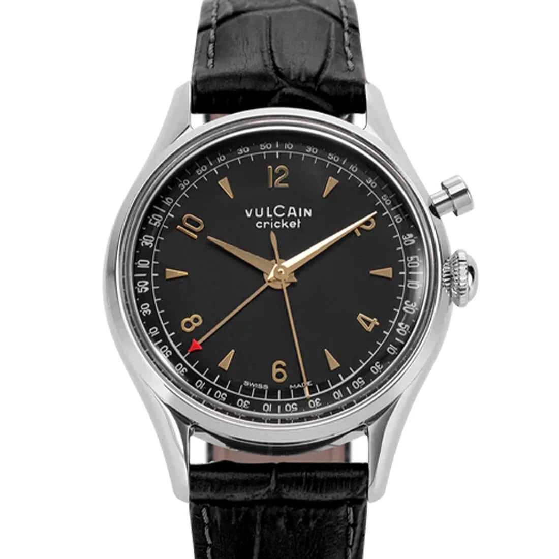 Vulcain Cricket Remontage Manuel Noir 36 mm
