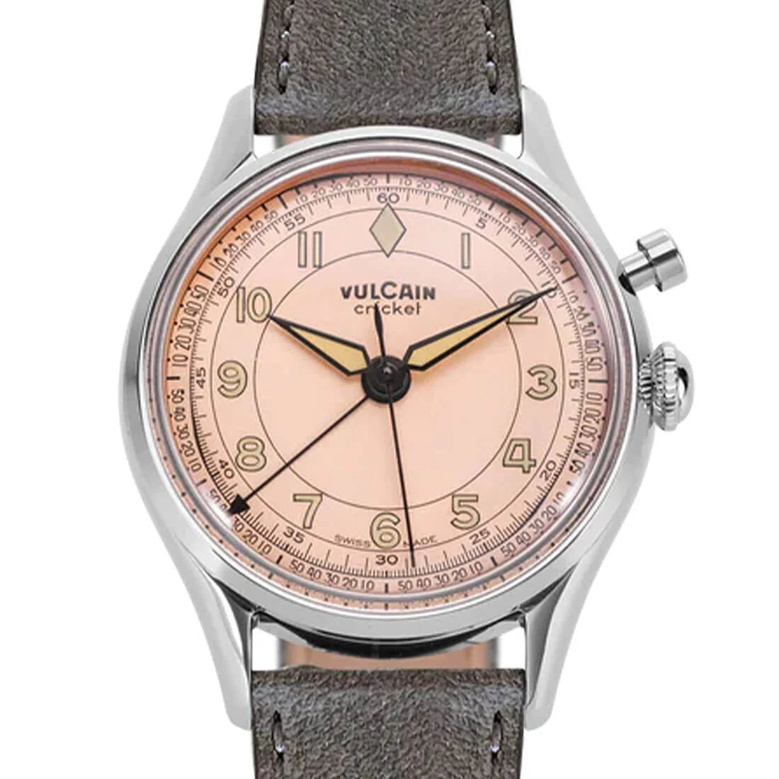 Vulcain Cricket Handaufzug Lachs