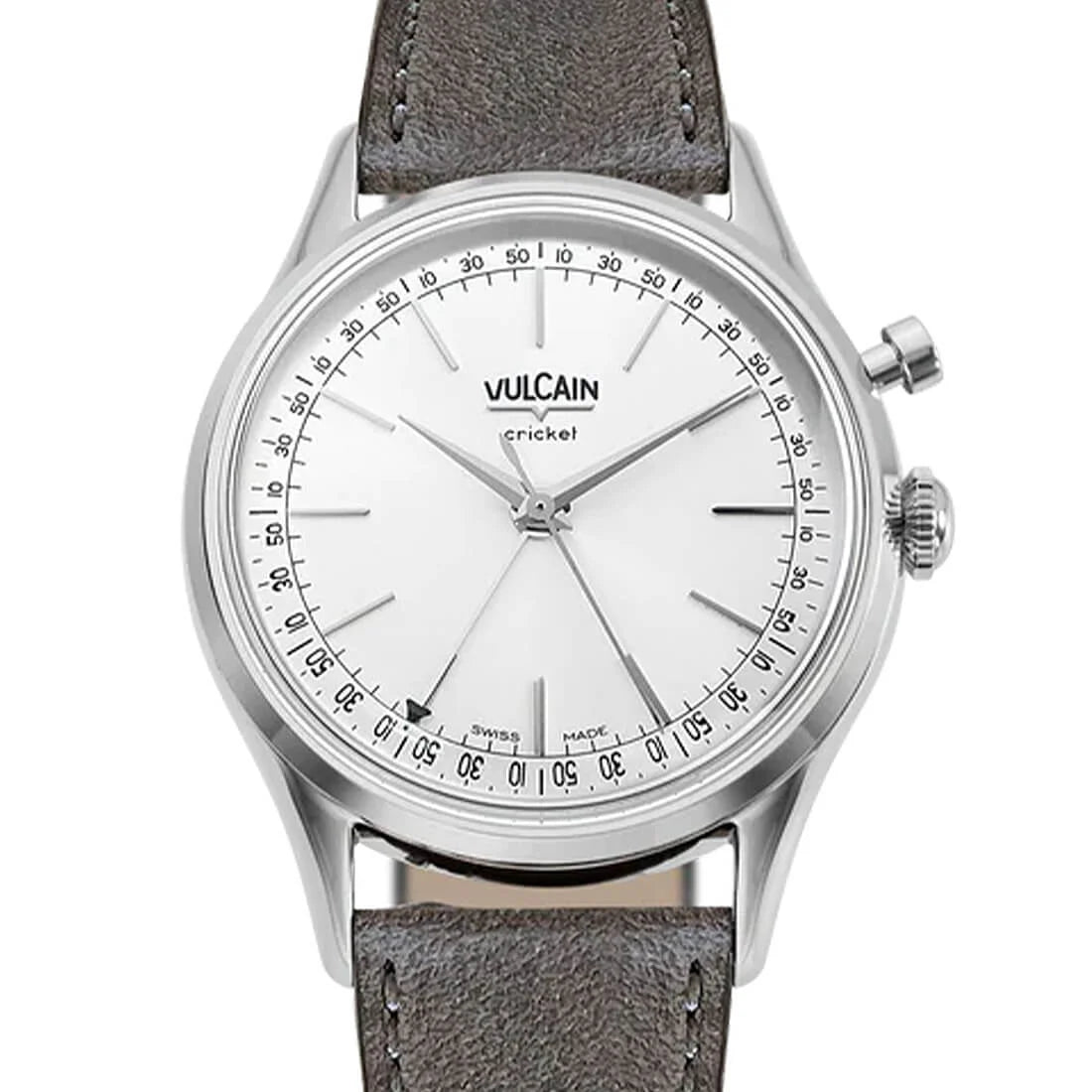 Vulcain Cricket met handopwinding, zilver, 36 mm