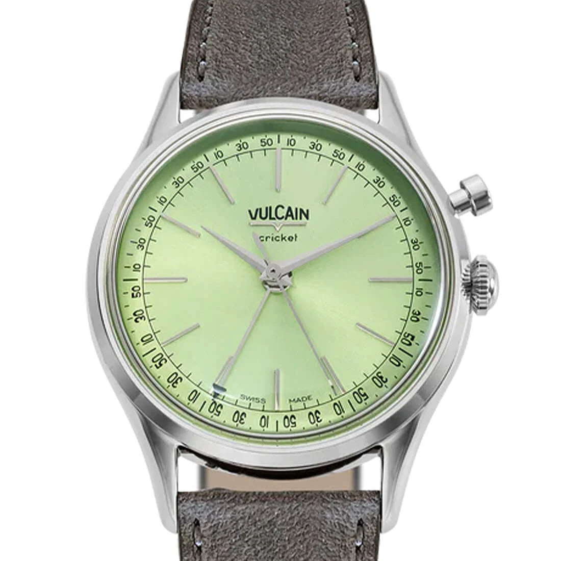 Vulcain Cricket met handopwinding, groen, 36 mm