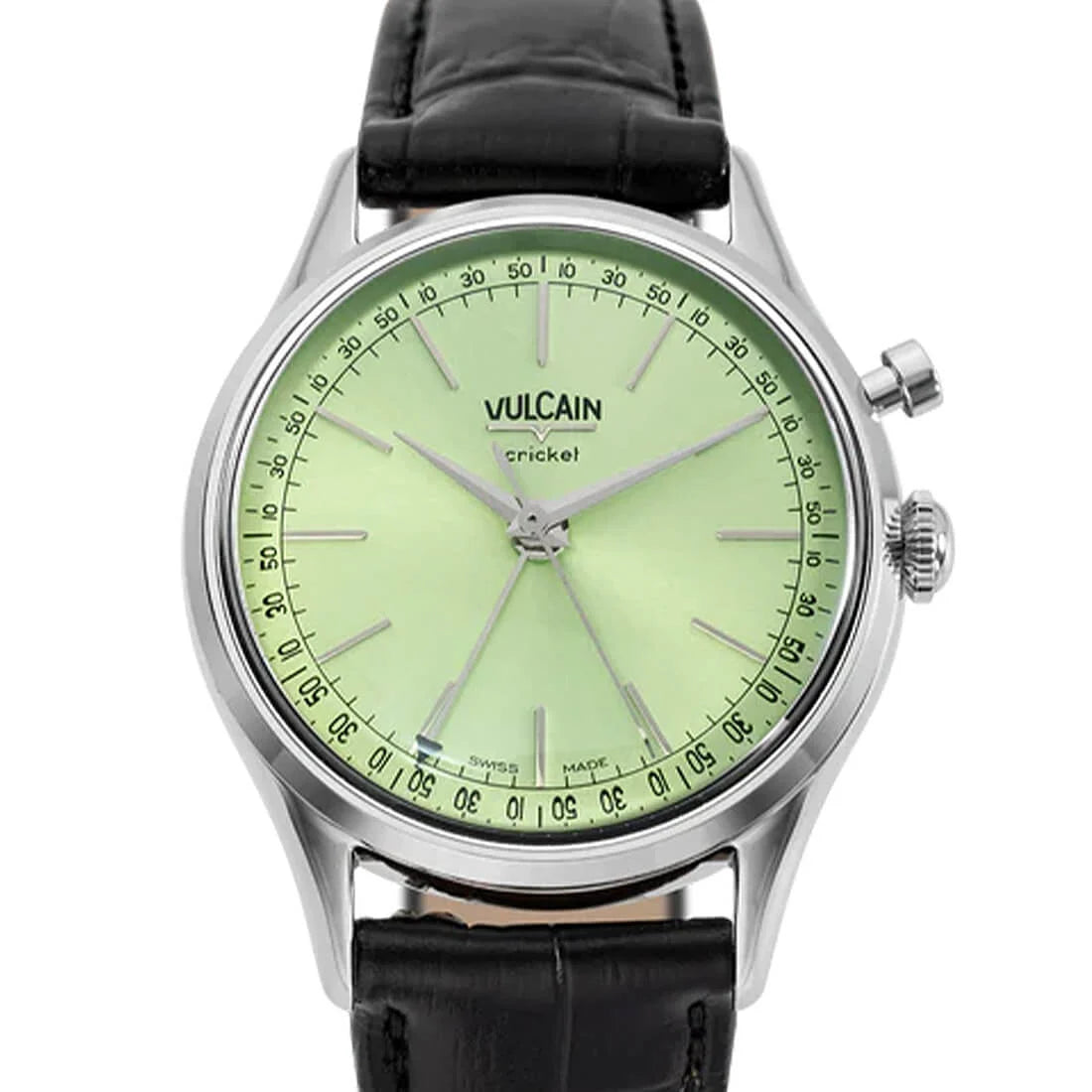 Vulcain Cricket met handopwinding, groen, 36 mm
