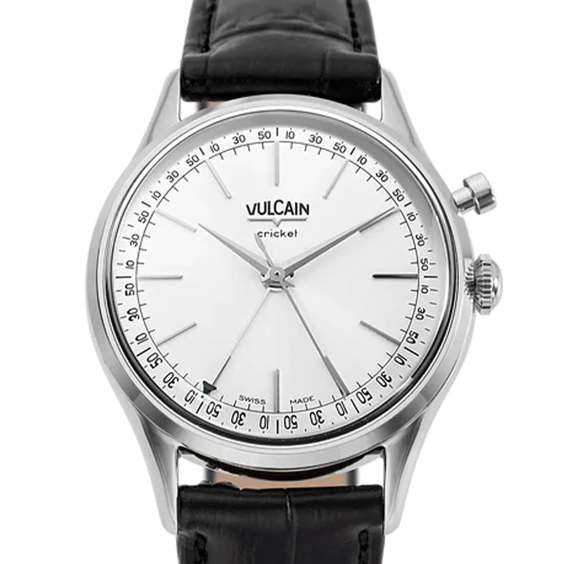 Vulcain Cricket met handopwinding, zilver, 39 mm