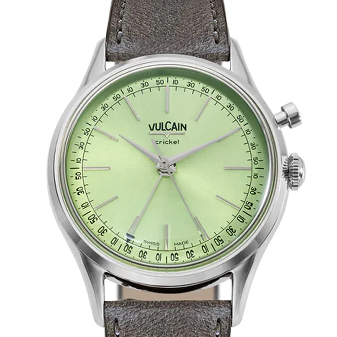 Vulcain Cricket met handopwinding, groen, 39 mm
