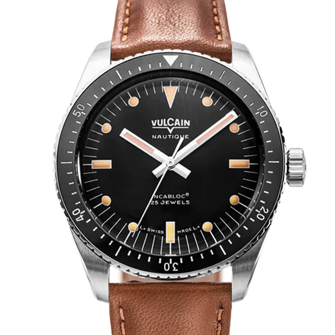 Vulcain Skindiver Automatic Zwart 38 mm