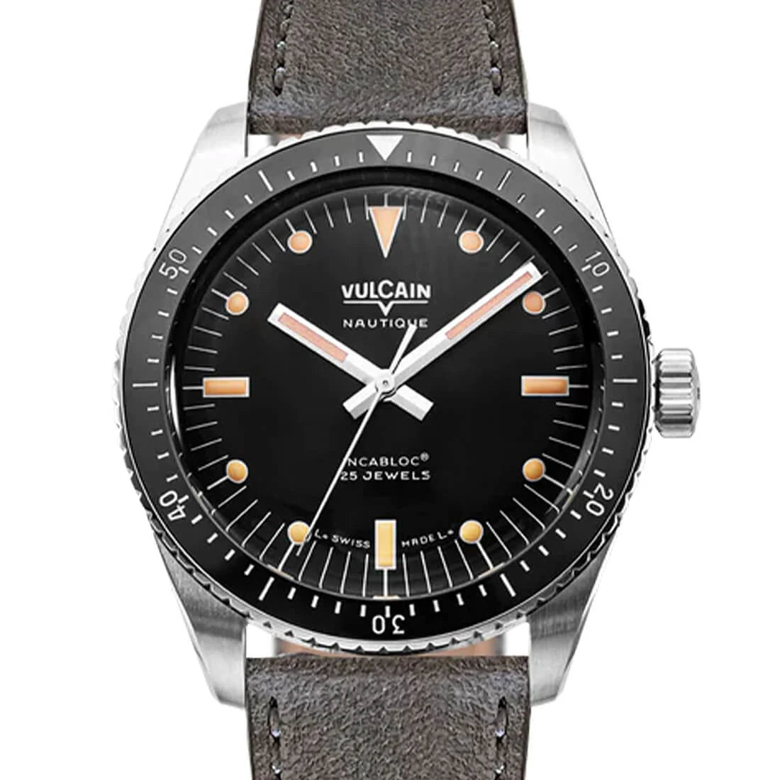 Vulcain Skindiver Automatic Zwart 38 mm